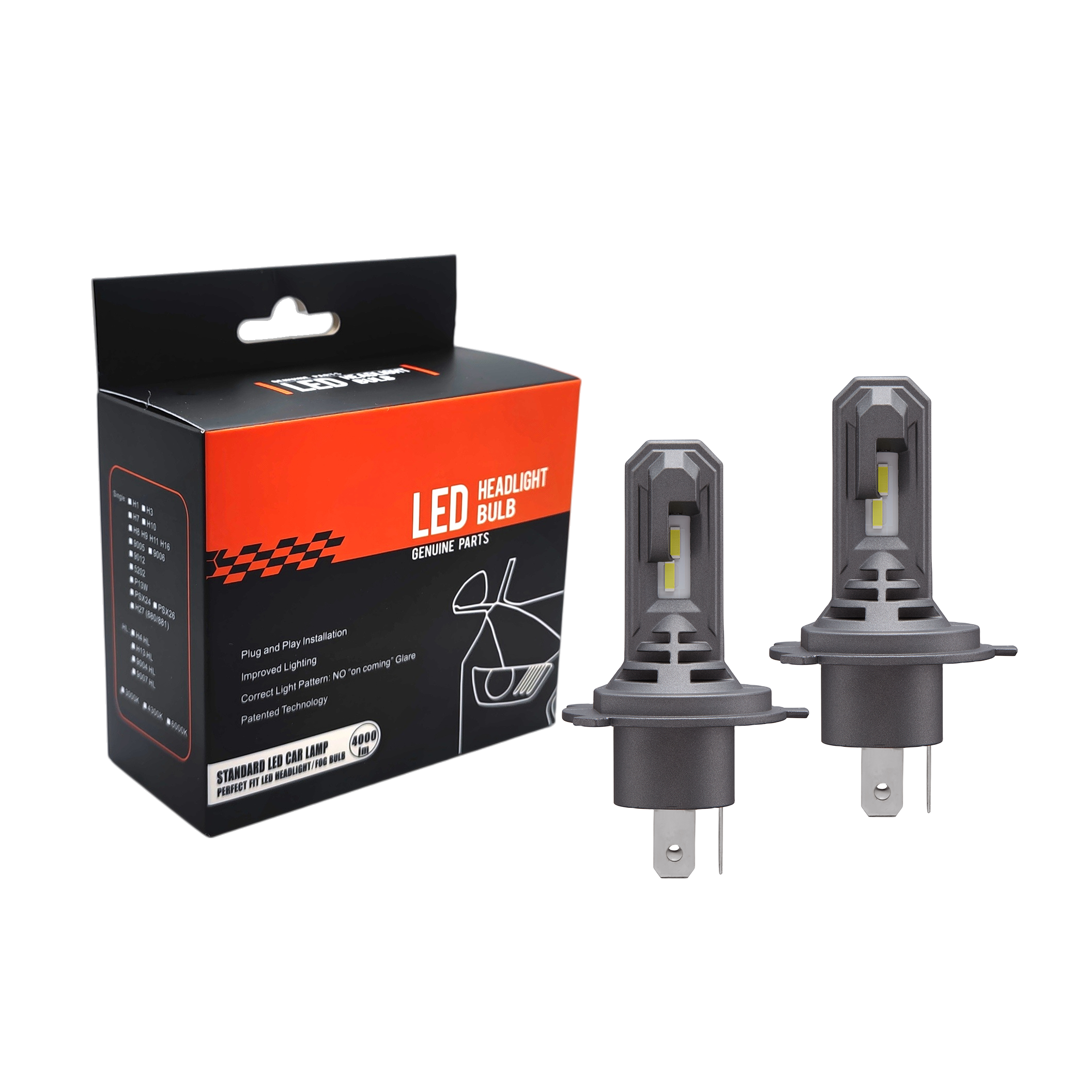 V1 9004 9007 H13 Led Auto Headlight Led Electric Car Conversion Kit H4 H7 Led Headlamp for Automobiles and Motorcycles